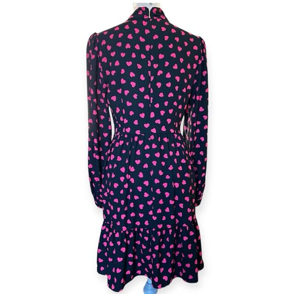 NWOT! Kate Spade New York Hearts Print Dress. Size: 6.  Runs true to size. - Picture 2 of 13